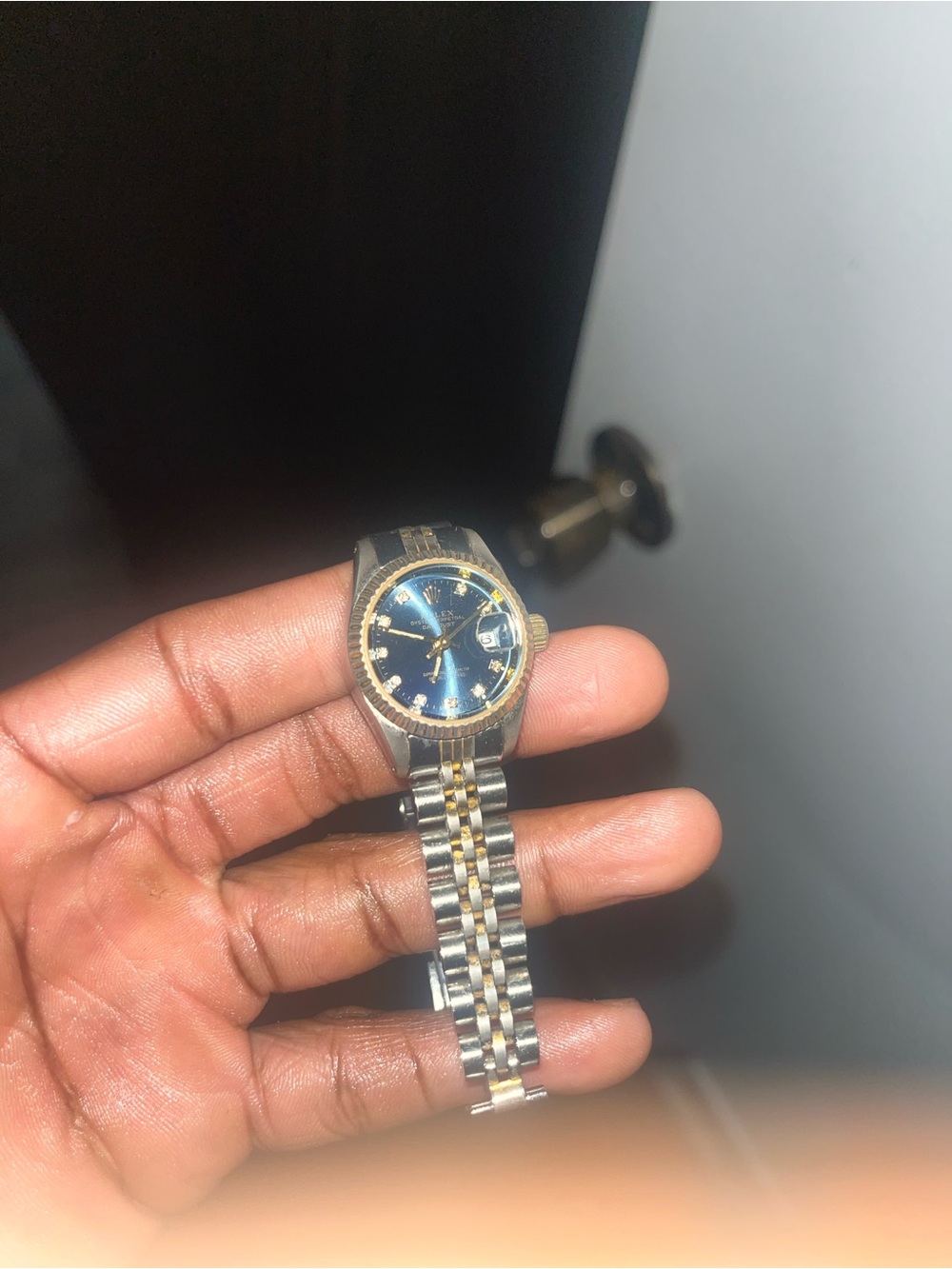Rolex Two-Tone Blue Dial Men's Watch